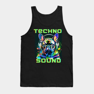 Techno Sound - French Bulldog Tank Top
